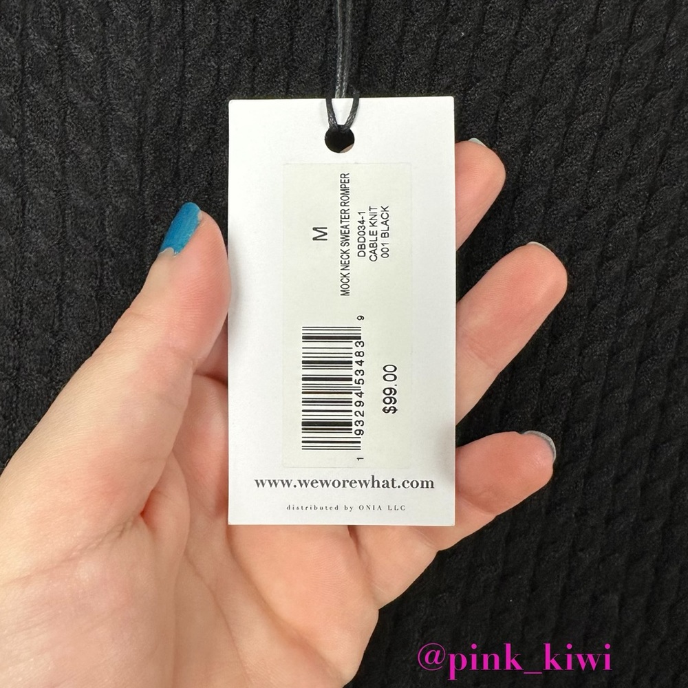 WeWoreWhat Mock Neck Sweater Romper - Picture 14 of 15